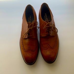 Cole Haan Men’s Brown Lace Up Wingtip Oxfords 9.5